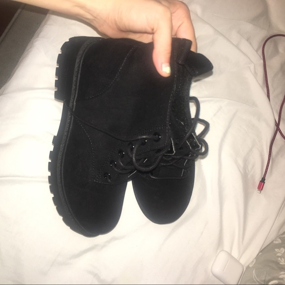 Black soft combat boots from H&M - Picture 4 of 4
